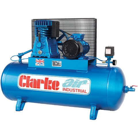 Clarke XE36C200 (WIS) 30cfm 200 Litre 7.5HP Industrial Air Compressor (400V)