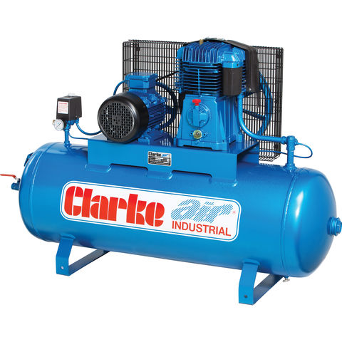 Clarke SE25C200 (WIS) 23cfm 200 Litre 5.5HP Air Compressor (400V)
