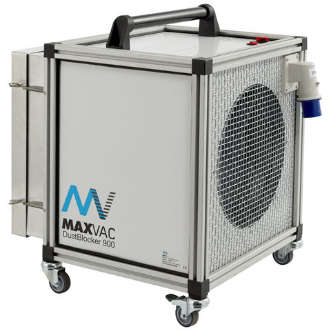 MAXVAC Dustblocker 900 White Air Filtration Cleaner with G3, G4, H14 Filters (110V)