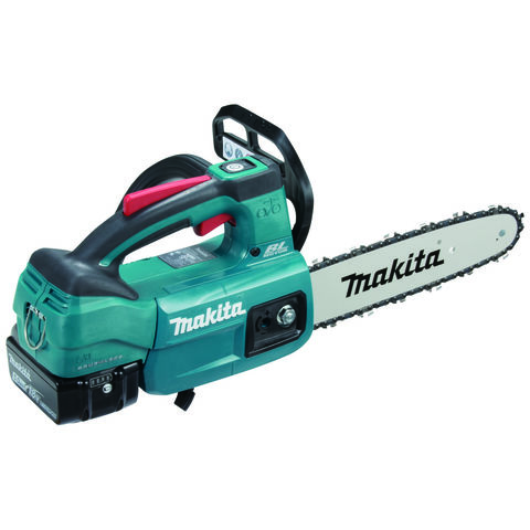 Makita DUC254RT LXT 18V 25cm Brushless Top Handle Chainsaw Kit with 5Ah Battery and Fast Charger.
