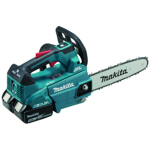 Makita DUC256PG2 LXT 25cm Brushless Top Handle Chainsaw Kit with 2 x 6Ah batteries and Charger