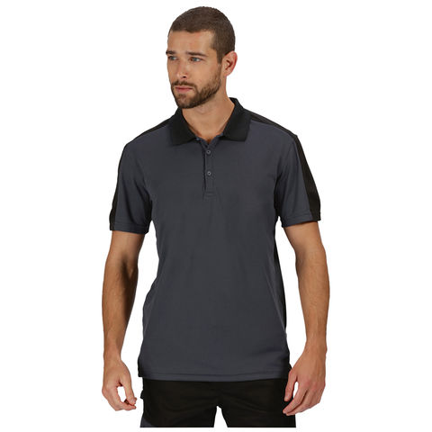 Regatta Professional Contrast Collection TRS174 Coolweave Polo Shirt - Grey