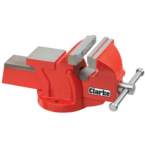 Clarke CV6RB 150mm Workshop Vice (Fixed Base, Red)