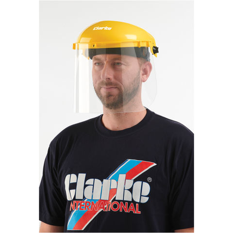 Clarke SV1B Full Face Safety Visor (Yellow)