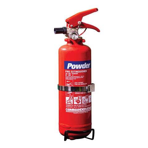 Commander EDGE 1kg ABC Dry Powder Fire Extinguisher