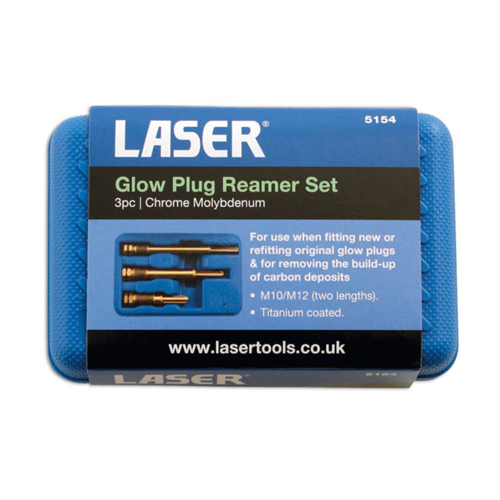 Laser 5154 Three Piece Glow Plug Reamer Set Machine Mart