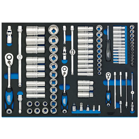 Draper IT-EVA48 1/4'', 3/8'' and 1/2''Drive 96 Piece Socket Set