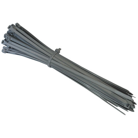 50 Pack Silver Cable Tie Set 250mm