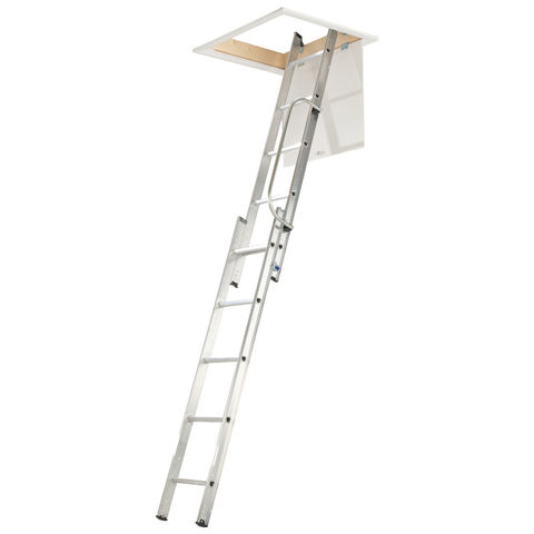 Werner 2 Section Loft Ladder with Handrail