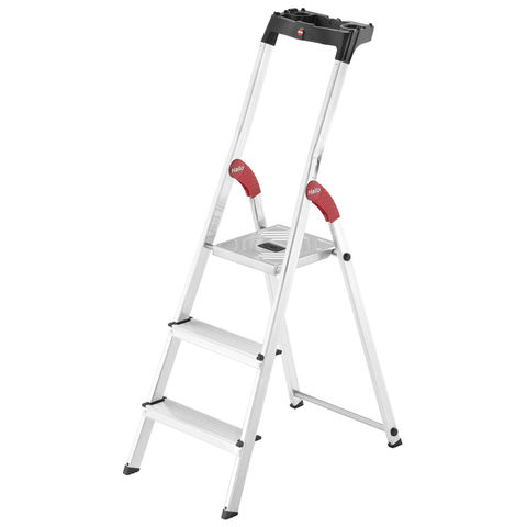 Hailo L60 Standardline Aluminium Step Ladders (3 Tread)