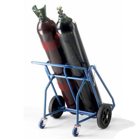 Barton Oxygen Acetylene Cylinder Trolley with Rear Wheels