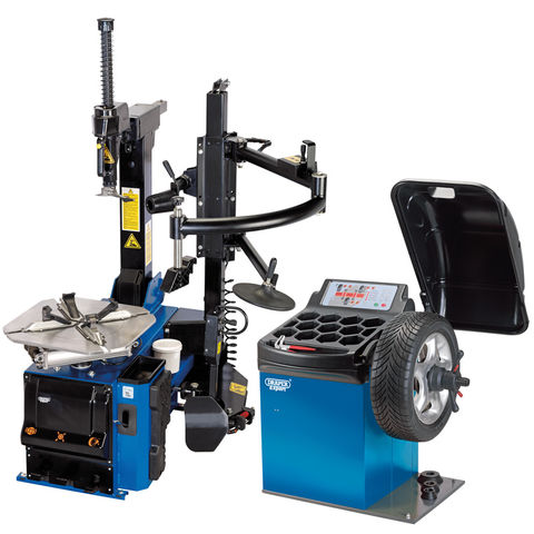 Draper TC200/WB100 Tyre Changer with Assist Arm and Wheel Balancer Kit