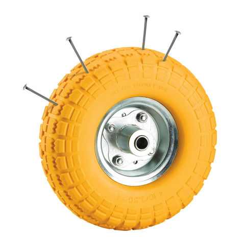 Clarke PF265 Puncture Proof Yellow Tyred Wheel 265mm