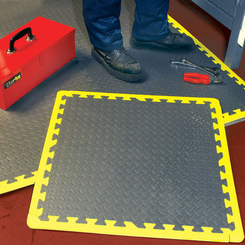 Clarke AFF-1 Anti Fatigue Foam Floor Tiles - Pack Of 6