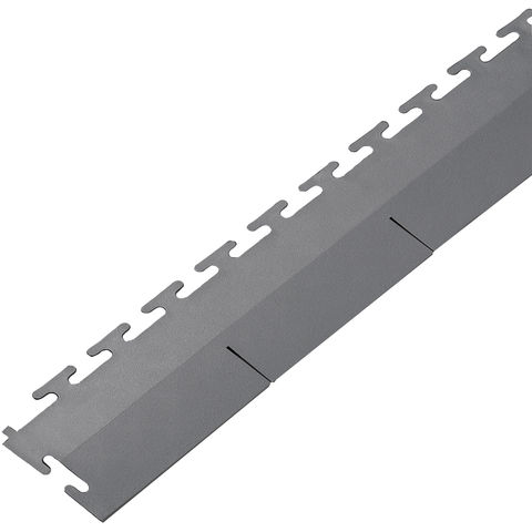 Clarke Grey PVC Edge Piece for Interlocking Floor Tiles (Single Unit)