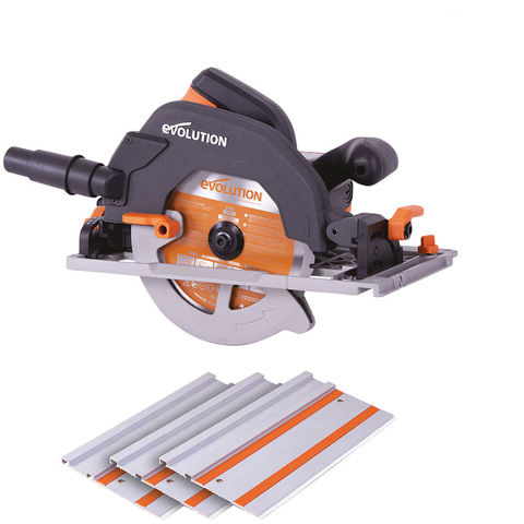 Evolution R185CCSX 185mm TCT Multi-Material Circular Saw with Track (110V)