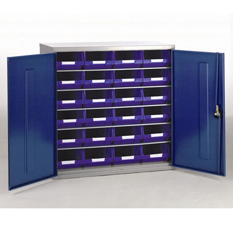 Barton Topstore 12026 5 Shelf Cabinet with 24 x TC4 Blue Bins