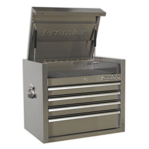 Sealey PTB66004SS 4 Drawer 675mm Stainless Steel Topchest