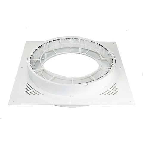 6" White Steel Ventilated Fire Stop & Collar