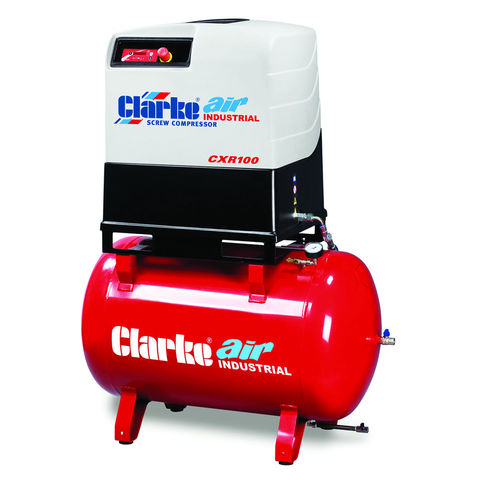 Clarke CXR100R 37.1cfm 270 Litre 10HP Industrial Screw Compressor (400V)