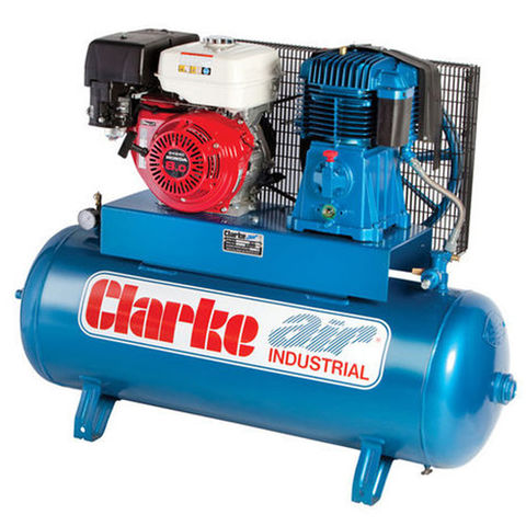 Clarke SP27EC150 23cfm 150Litre 8HP Electric Start Petrol Air Compressor