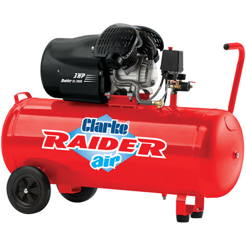 Clarke Raider 15/1050 100 Litre 14.5cfm 3HP V-Twin Air Compressor (230V)