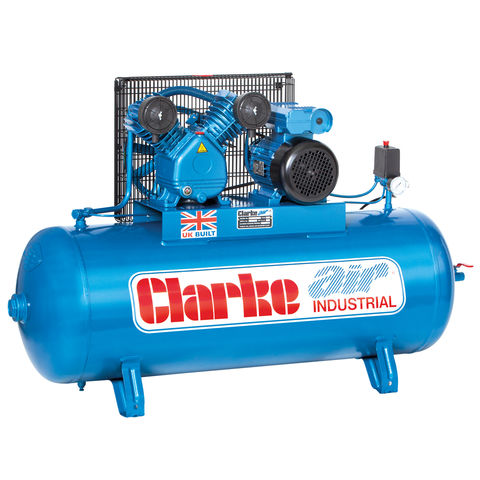 Clarke XEV16/150 (OL) 14cfm 150 Litre 3HP Industrial Air Compressor (230V)