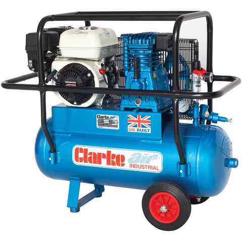 Clarke XPPH15/50 15cfm 50Litre 6.5HP Portable Petrol Air Compressor with Cage