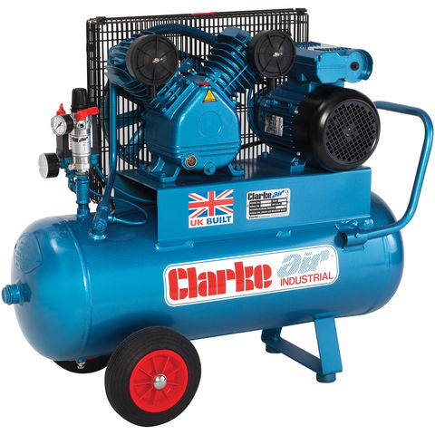 Clarke XEPV16/50 (OL) 14cfm 50 Litre 3HP Portable Industrial Air Compressor (230V)