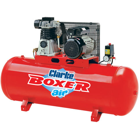 Photo of Clarke Clarke Boxer 14/150 O/l 14cfm 150litre 3hp Belt Driven Air Compressor -230v-