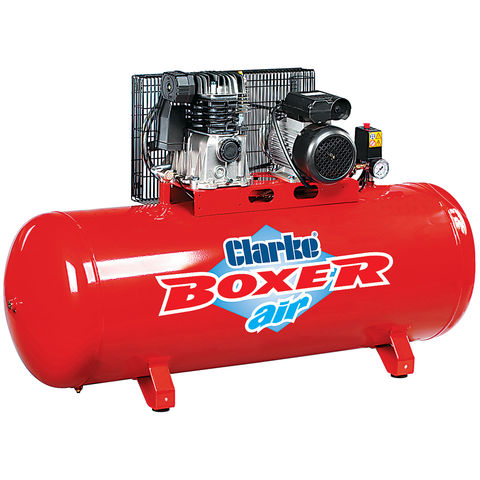Photo of Clarke Clarke Boxer 14/200 O/l 14cfm 200litre 3hp Belt Driven Air Compressor -230v-