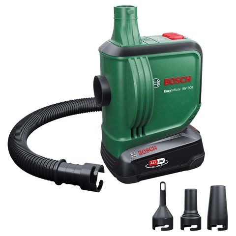 Bosch EasyInflate Cordless Air Pump 18V-500 with 1 x 2Ah Battery & Charger
