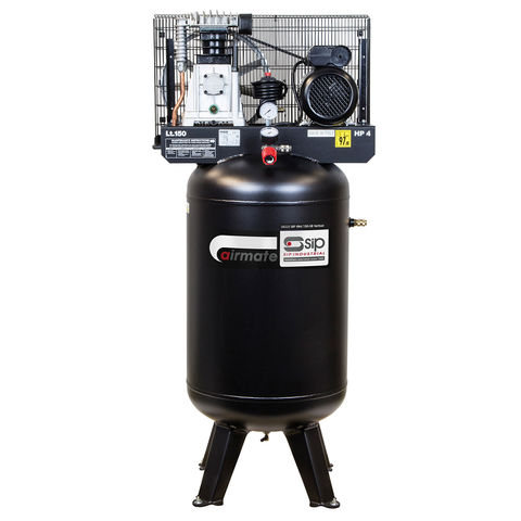 Image of SIP SIP VN4/150-SB 14cfm 150Litre 4HP Vertical Air Compressor (230V)