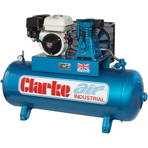 Clarke XP15/150 15cfm 150 Litre 6.5HP Petrol Industrial Air Compressor