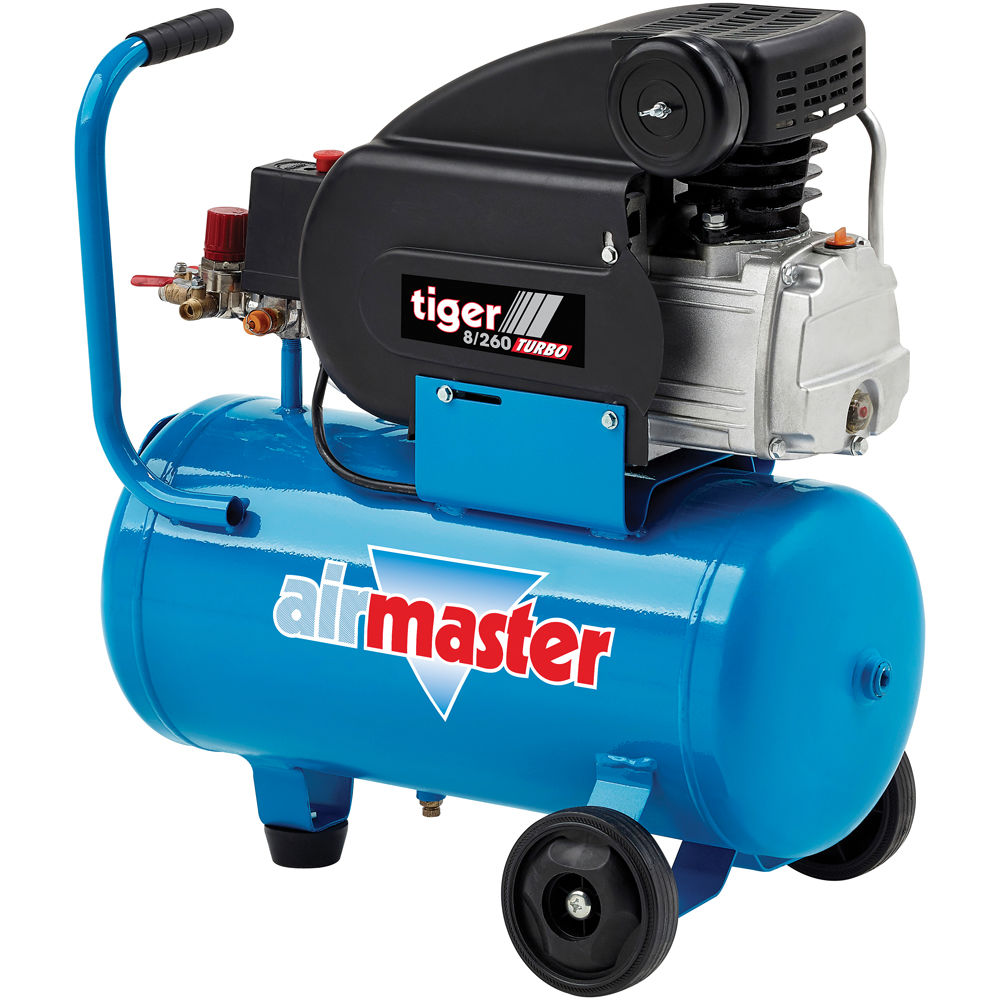 Airmaster Tiger 8/260 2HP 24 Litre Air Compressor - Machine Mart ...