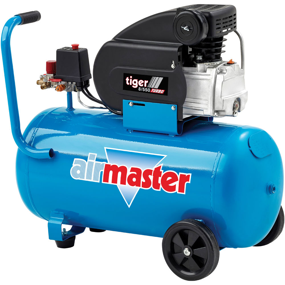 Airmaster Tiger 8/550 2HP 50 Litre Air Compressor - Machine Mart ...