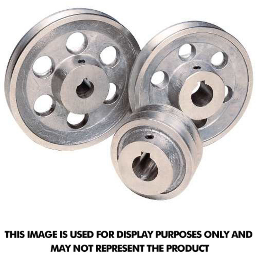 MUZIWENJU 1pc Silver Aluminum Alloy 40MM Single Groove Pulley A Type Spindle Pulley Wheels 8-20MM Fixed Bore for Spindle Motor Round Belt Width : 18mm 