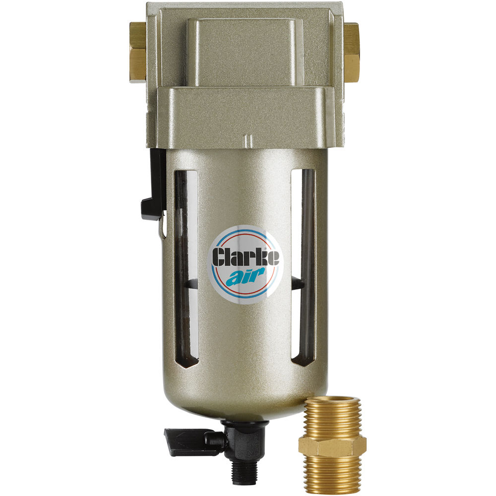 Clarke CAT159 ½" BSP Inline Manual Drain Air Filter Machine Mart