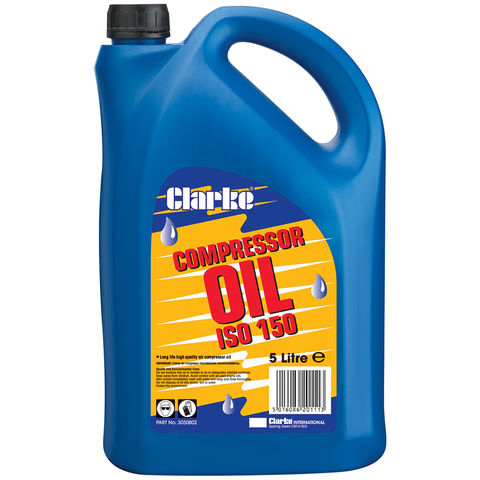 Clarke ISO 150 (SAE40) 5L Long Life Compressor Oil 
