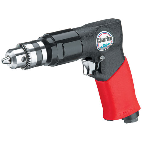 Clarke CAT214 3/8" Reversible Air Drill with Soft Grip