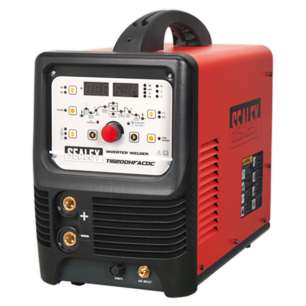 Sealey TIG200HFACDC TIG/MMA HF AC/DC Inverter Welder (230V) - Machine ...