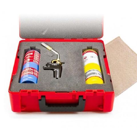 Rothenberger Hot Box 2 - includes Rocase, Superfire2, 1 x Propane Gas and 1 x Mapp Gas, Solder Mat