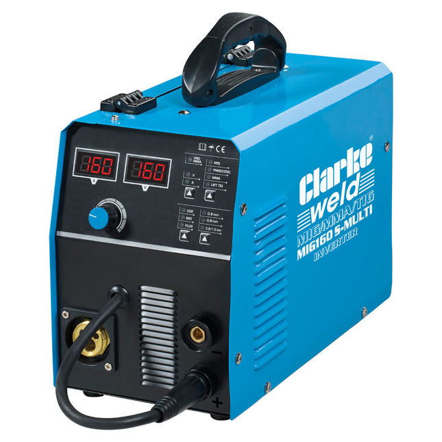 Image of Clarke MIG160 S-MULTI 160A MIG/MMA/TIG Synergic Inverter Welder