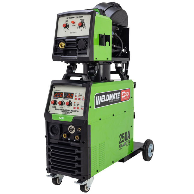 Sip 5753 Weldmate® Pro 250a Mig/arc/tig Synergic Inverter Welder With Separate Wire Feed