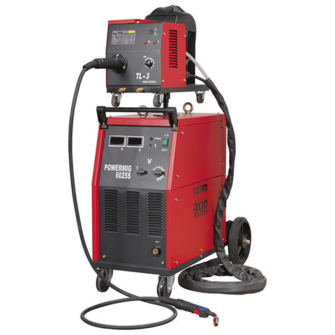 Sealey POWERMIG6025S 250Amp Professional MIG Welder (400V) with Binzel® Euro Torch & Portable Wire Drive