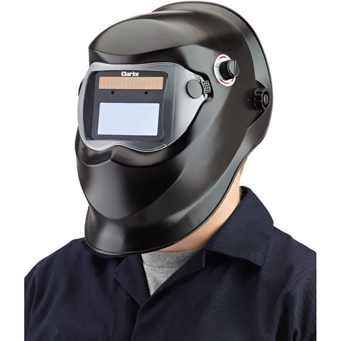 Image of 15% Off Weekend Clarke GWH4 Black Arc Activated Solar Powered Grinding/Welding Headshield