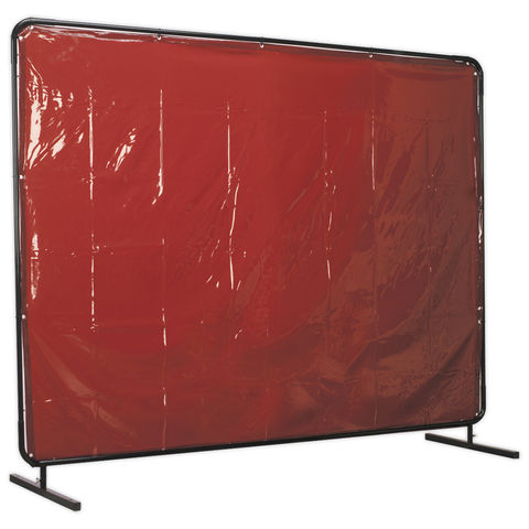 Image of Sealey Sealey SSP993 Workshop Welding Curtain to BS EN 1598 & Frame 2.4 x 1.75m