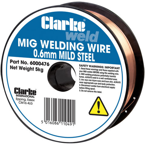 Clarke Mild Steel Welding Wire 0.6mm 5kg