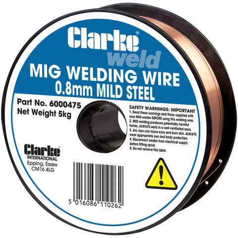 Clarke Mild Steel Welding Wire 0.8mm 5kg
