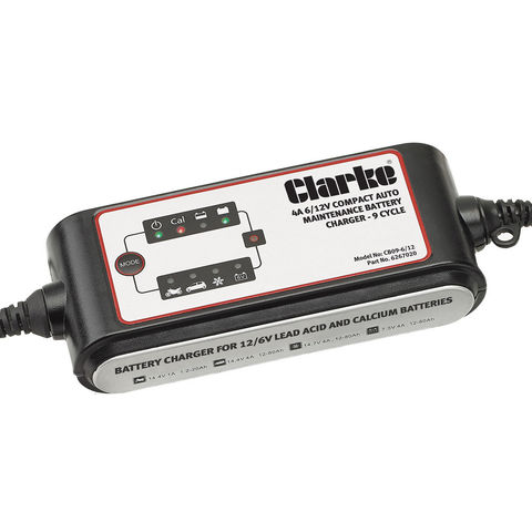 Clarke CBO9-6/12 4A Auto Battery Charger/Maintainer – 9 stage